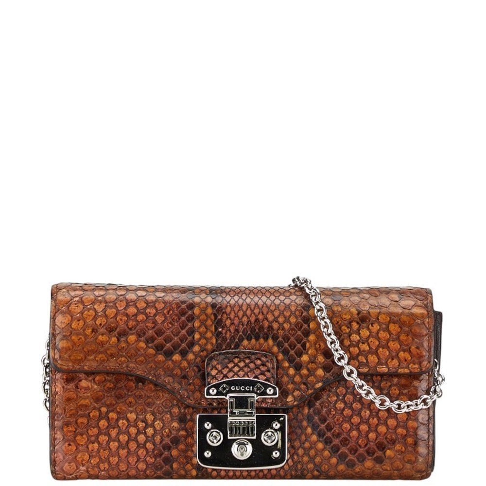 Gucci Python Ladylock Leather Snake Exclusive Wal… - image 1